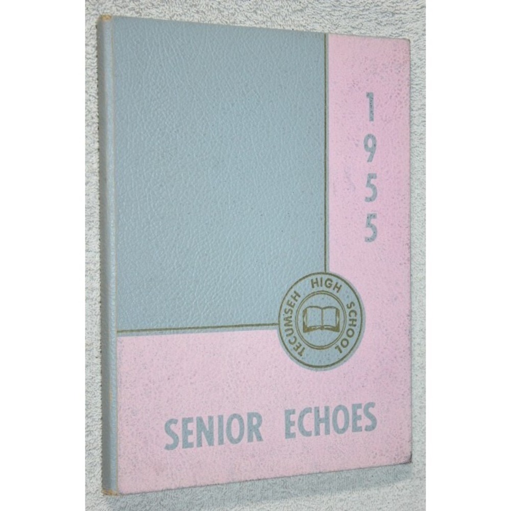 1955 Tecumseh High School Yearbook Annual Tecumseh Michigan MI - Senior Echoes